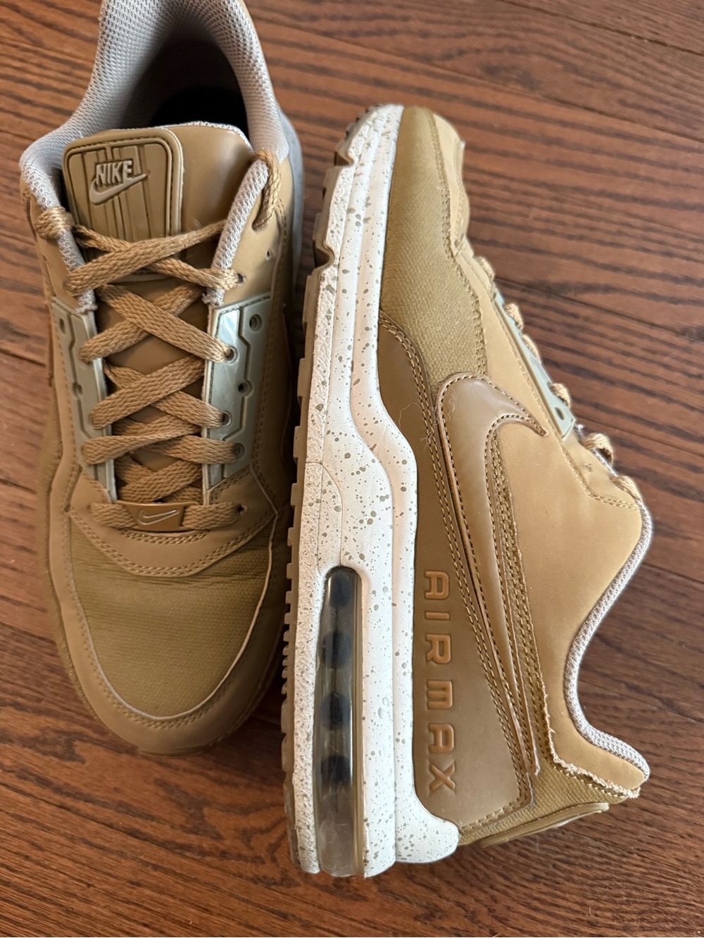 Nike Air Max brown shoes for casual everyday wear